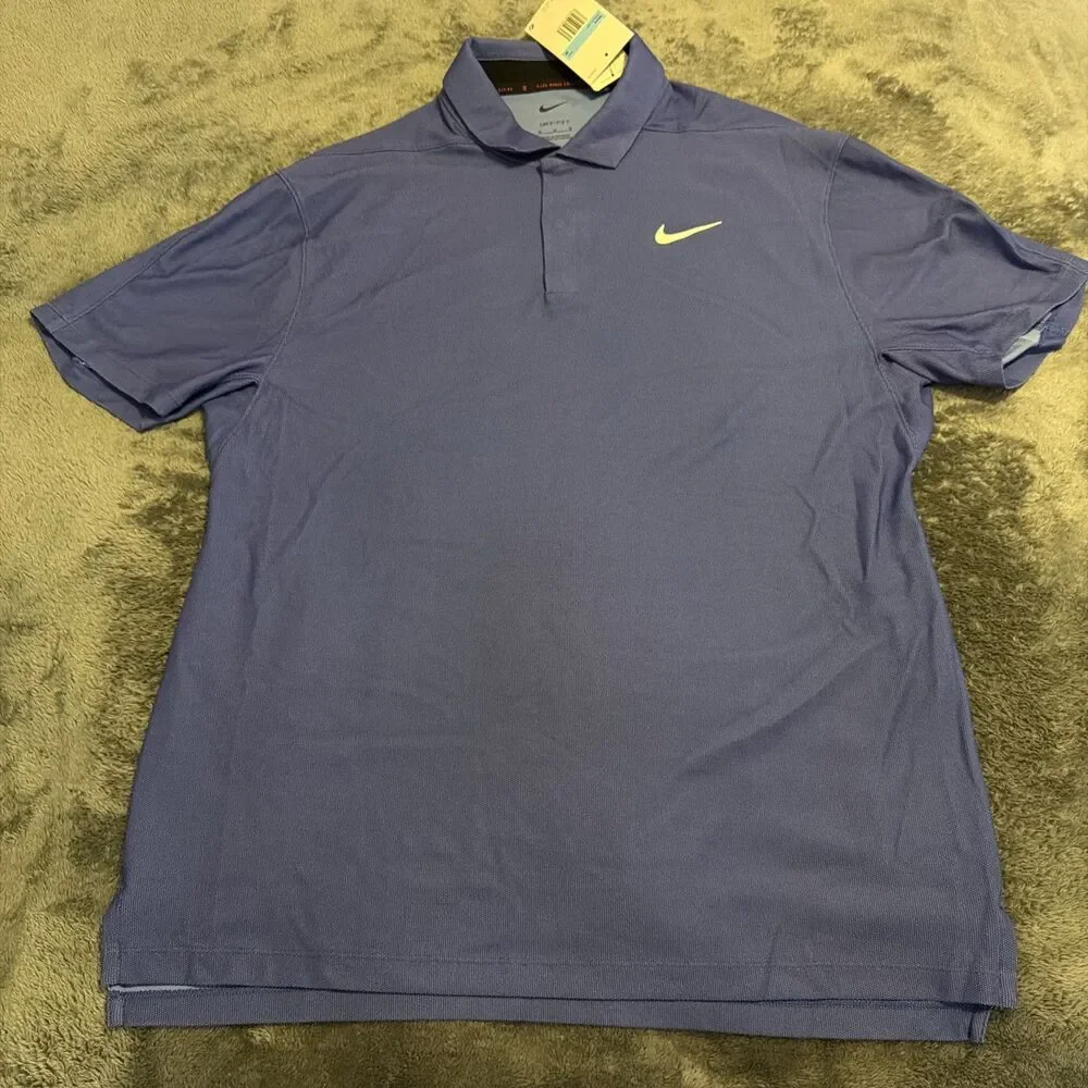 Medium Nike Tiger Woods TW Polo Mens Golf Shirt Dri Fit DR5314-430